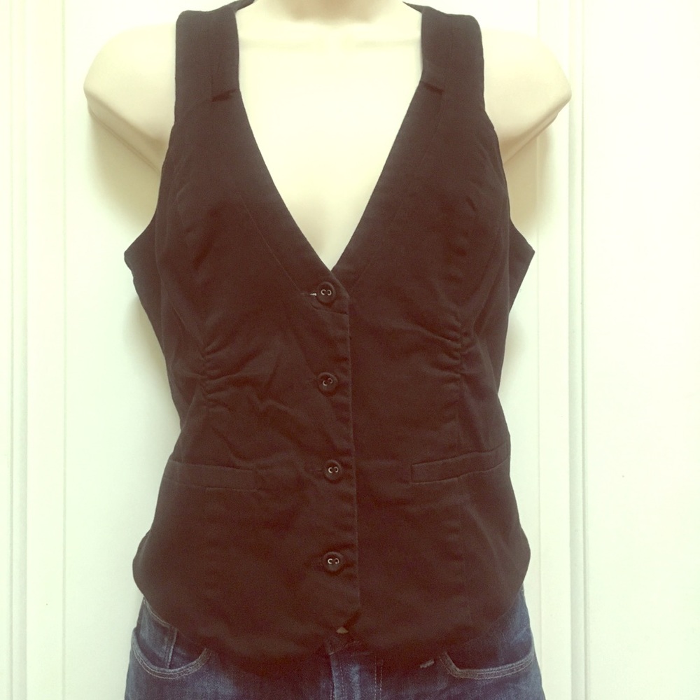 Guess Black, Lined Vest, Women’s M, EUC!